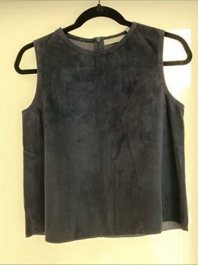 NWT- Navy Suede Sleeveless Tank